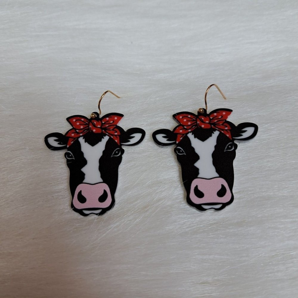 Funny Cow Earrings
